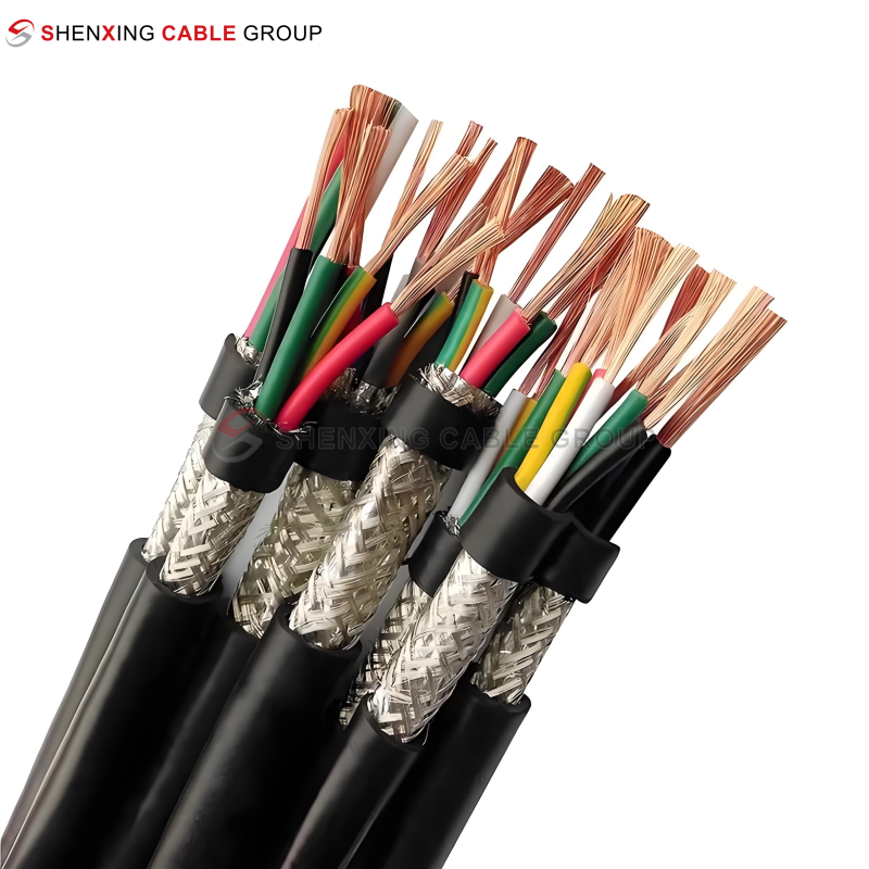 Low Smoke Halogen-free Flame Retardant Copper Conductor PVC Insulated PVC Sheathed Copper Braiding Screened Control Cable