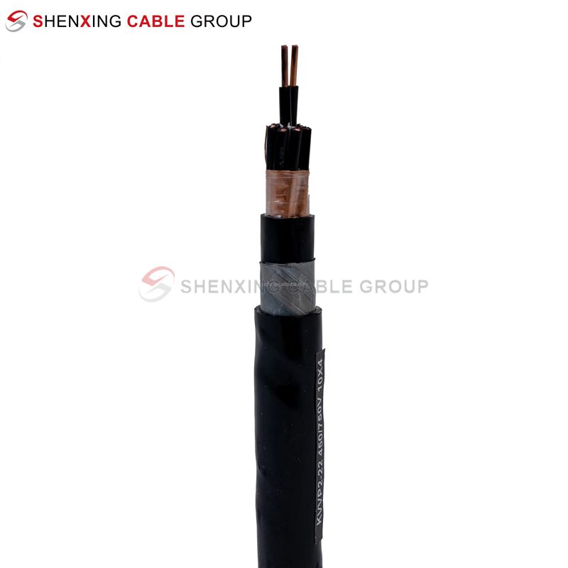 Low Smoke Halogen-free Flame Retardant Copper Conductor PVC Insulated and Sheathed Control Cable With Steel Tape Shield