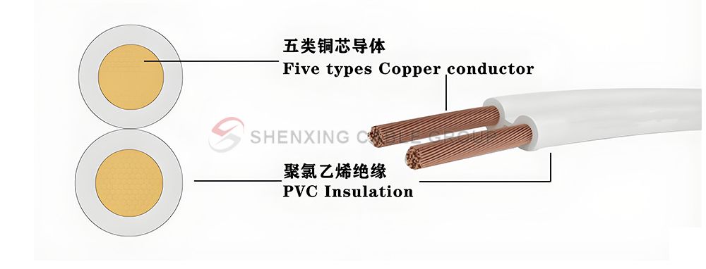 RVB-Copper Core Flat Sheathless Flexible Cable